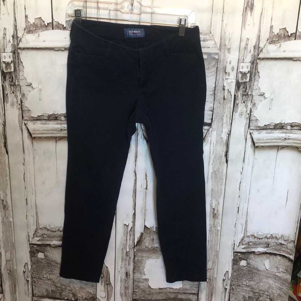 Navy Mid-Rise Pixie Ankle Pants